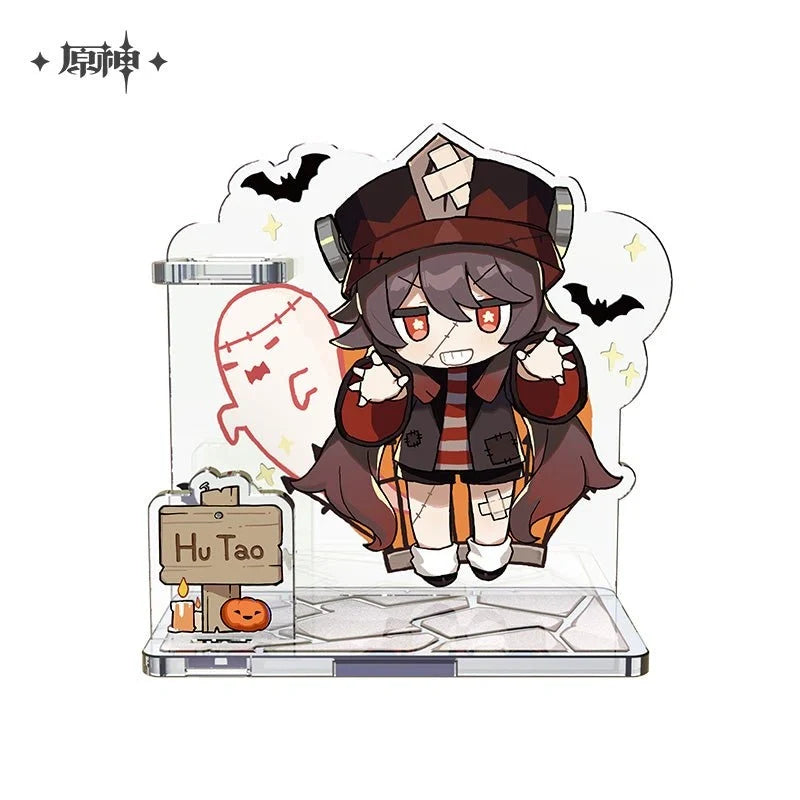 Genshin Impact - Halloween Chibi Character Acrylic Stand Pen Holder miHoYo