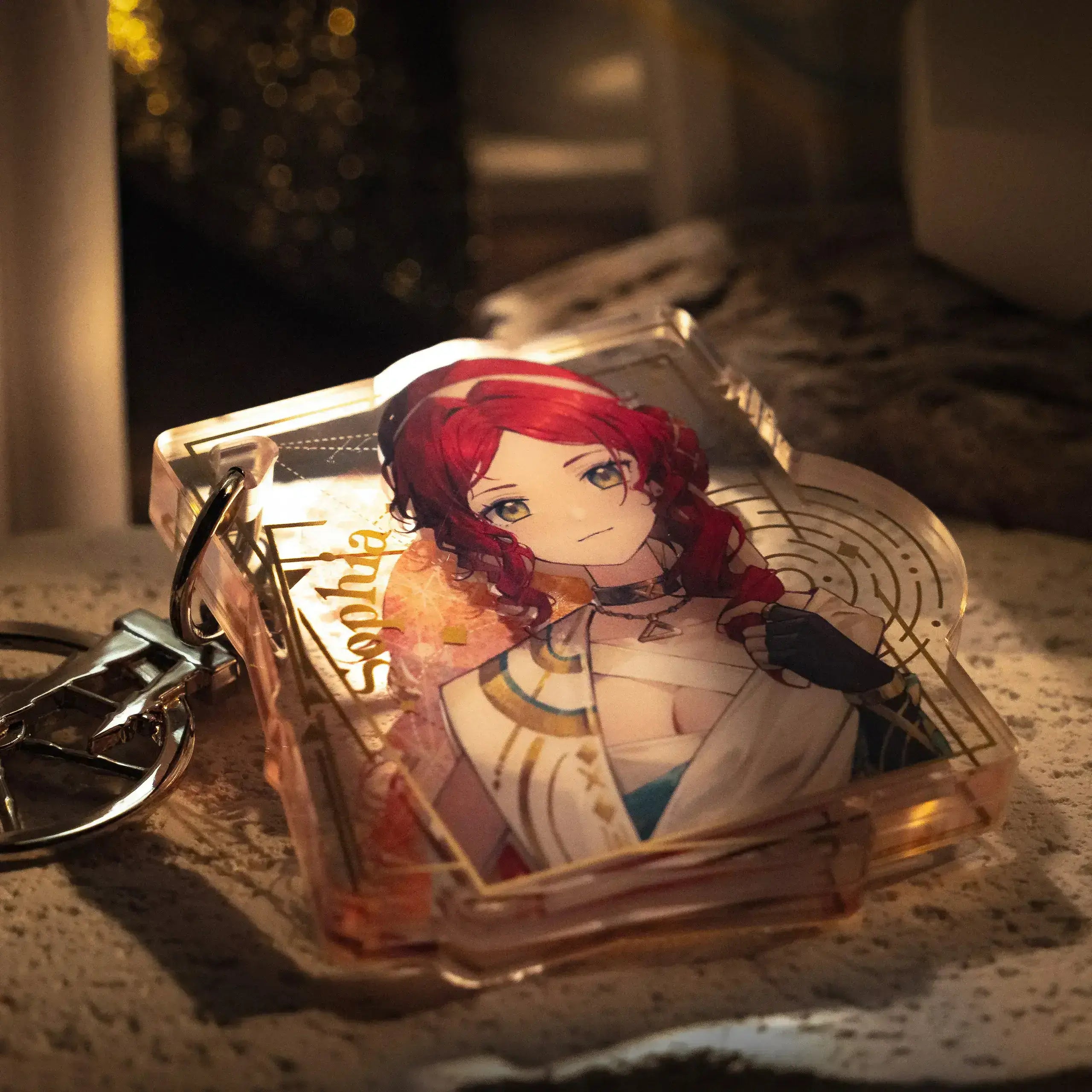 Reverse: 1999 - Mirror of Imprinted Gold Character Acrylic Keychain BLUEPOCH