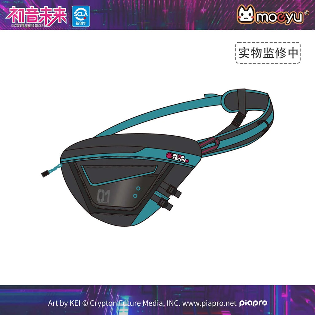 Hatsune Miku - Hatsune Miku Neon Electro Series Techwear Crossbody Bag Moeyu