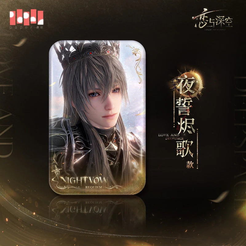 Love and Deepspace - Xavier King of Darknight Series Square Badge InFold Games