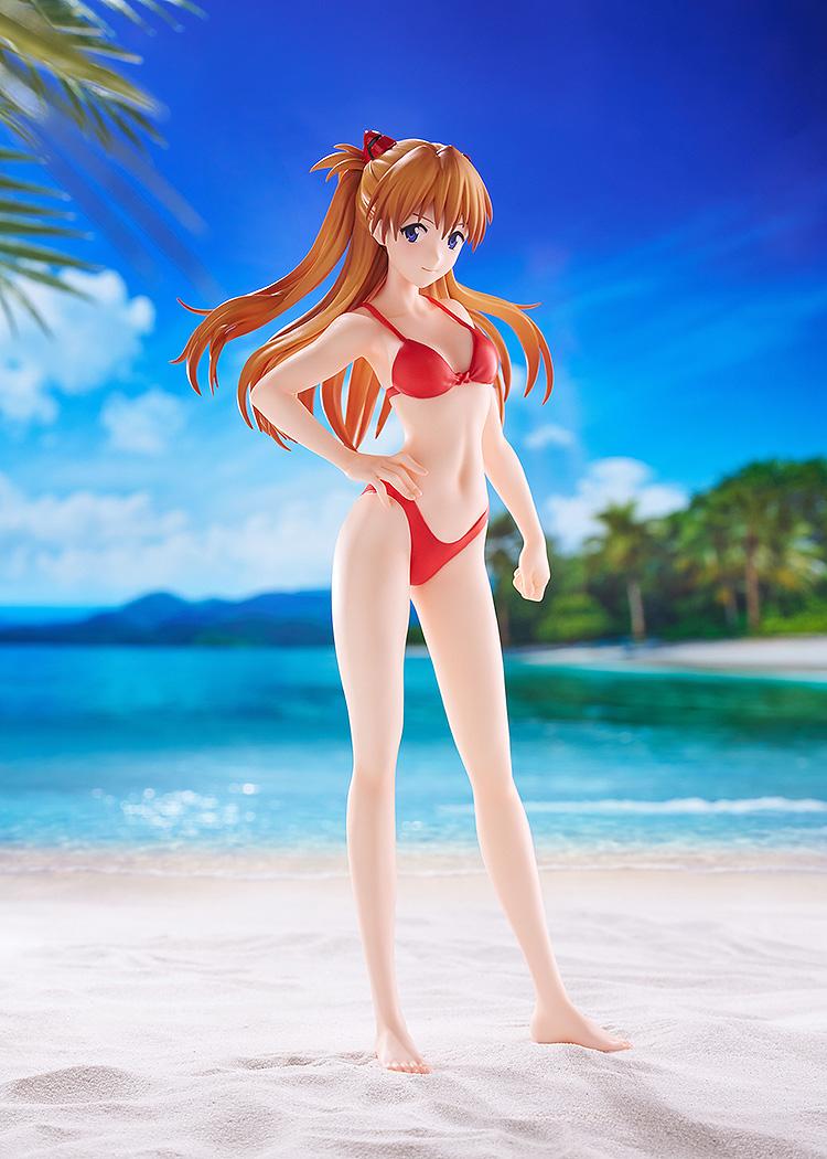 Rebuild of Evangelion - Rei Ayanami & Asuka Shikinami Langley (Beach Queens Ver.) L Size POP UP PARADE Wave