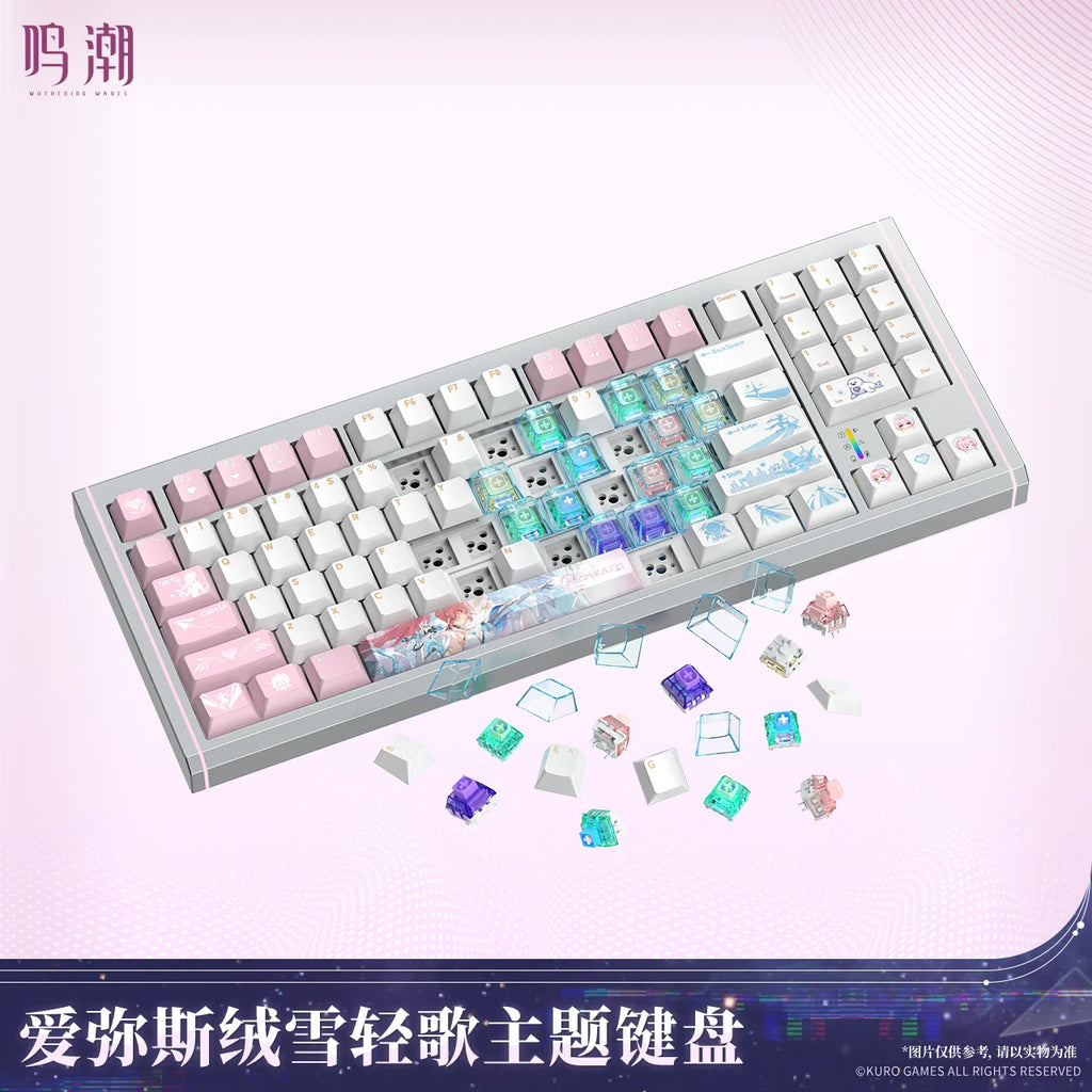 Wuthering Waves - Aemeath Snowfluff Whispers Themed Keyboard KURO GAMES