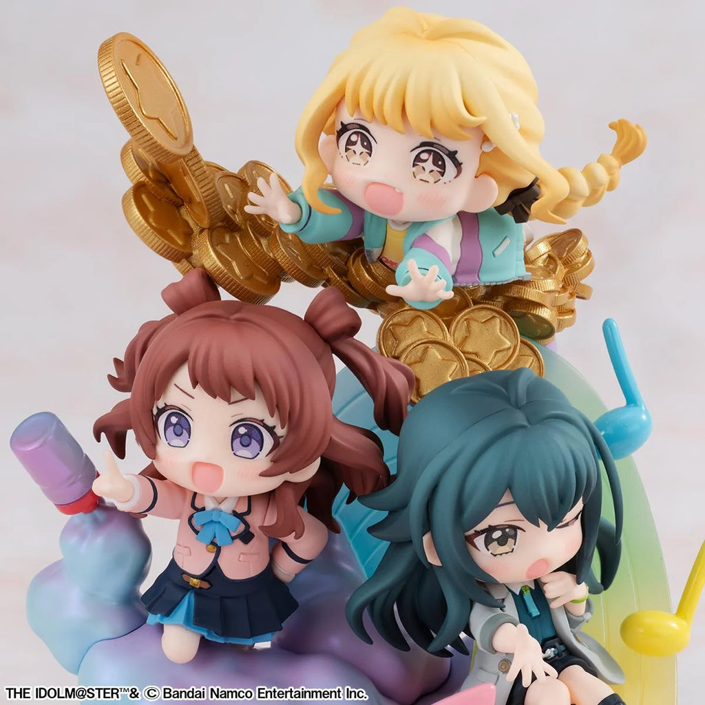 The iDOLM@STER Gakuen - Temari Tsukimura & Fujita Kotone & Saki Hanami Chibi Figure MegaHouse