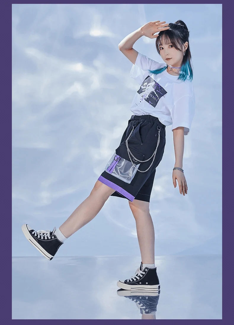 Genshin Impact - Raiden Shogun Character Black Shorts miHoYo