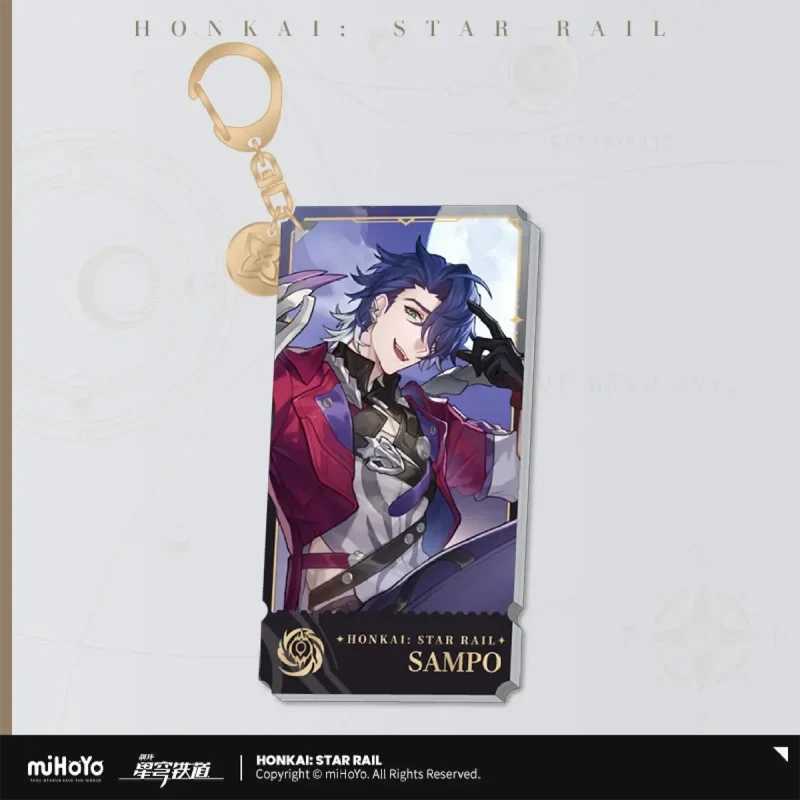 Honkai: Star Rail - The Nihility Path Character Acrylic Warp Artwork Acrylic Keychain miHoYo