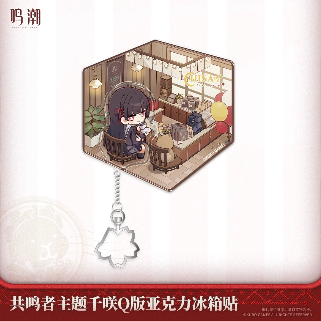 Wuthering Waves - Chisa Resonator Themed Chibi Acrylic Fridge Magnet KURO GAMES