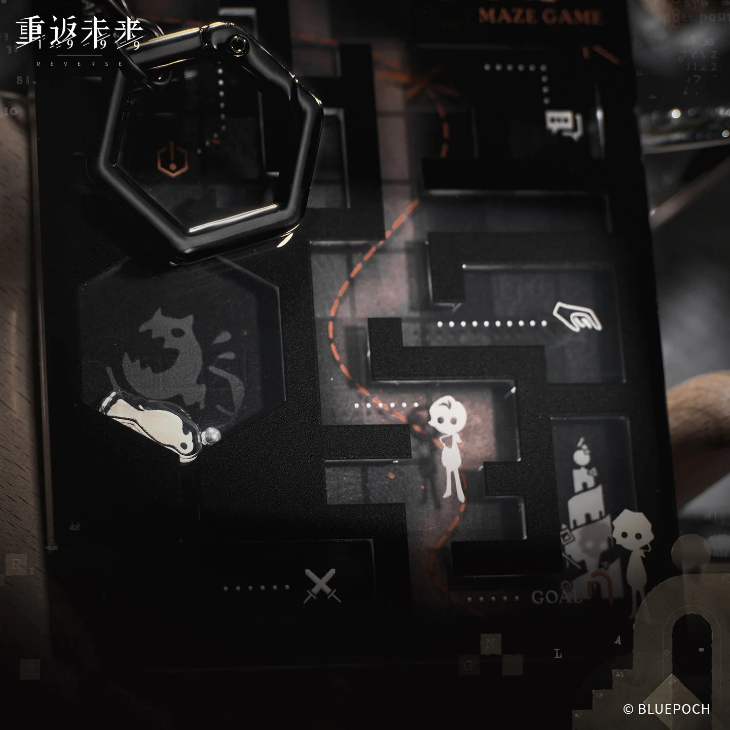 Reverse: 1999 - Enigma Acrylic Mini Marble Maze Charm BLUEPOCH