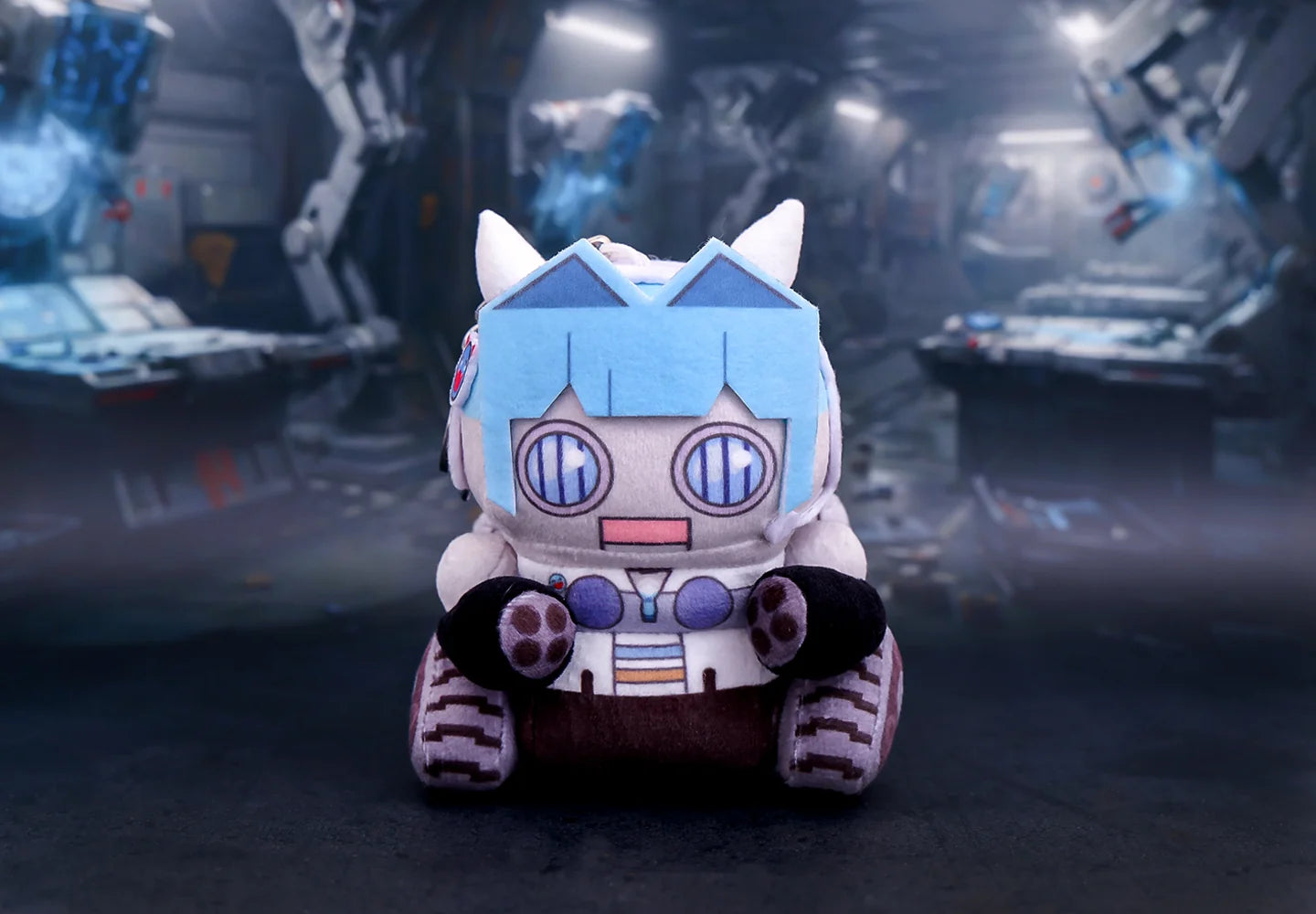 Goddess of Victory: Nikke - Mecha Shifty Doro＆ Choonsik KAKAO FRIENDS Collab Series Plush Keychain GNF TOYZ