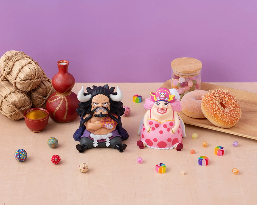 One Piece - Kaido the Beast & Big Mom Set [with gourd & semla] Mini Figure MegaHouse
