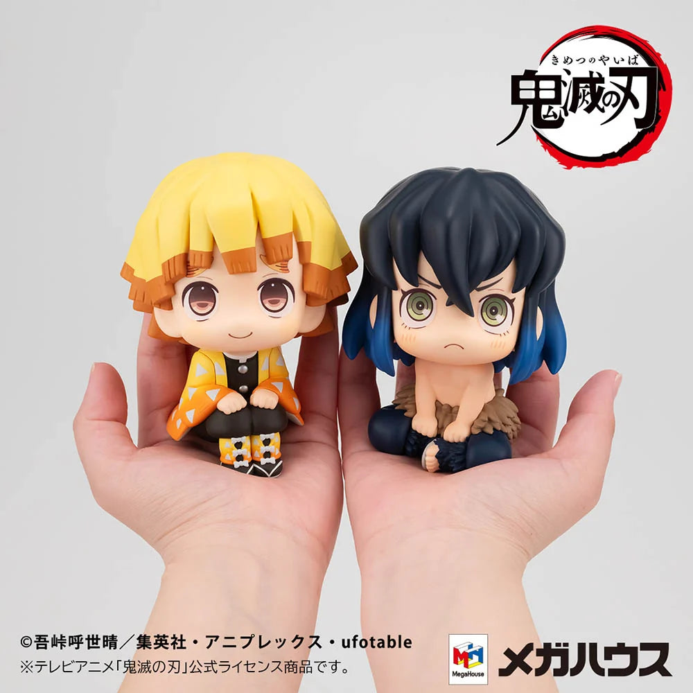 Demon Slayer: Kimetsu no Yaiba - Zenitsu Agatsuma (Smile Ver.) & Inosuke Hashibira (Bossy Ver.) [with gift] Lookup Mini Figure MegaHouse