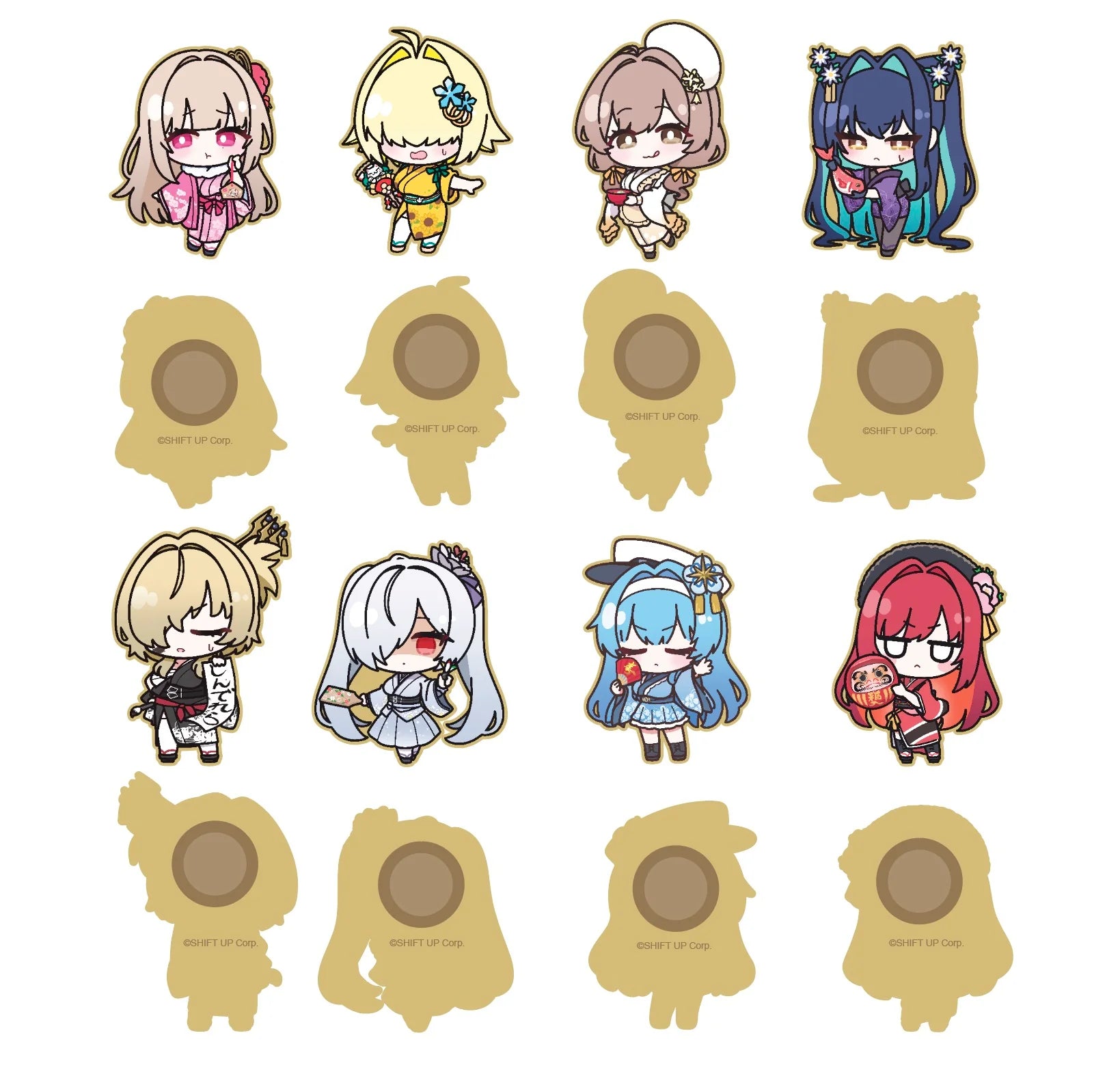 GODDESS OF VICTORY: NIKKE - Lunar New Year 2026 Series Chibi Pin Badge Set TWO QUAN