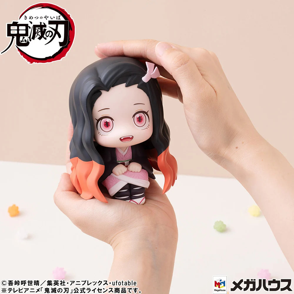 Demon Slayer: Kimetsu no Yaiba - Tanjiro Kamado (Sharp face Ver.) & Nezuko Kamado (Conquered the Sun Ver.) Set [with gift] Lookup Mini Figure MegaHouse