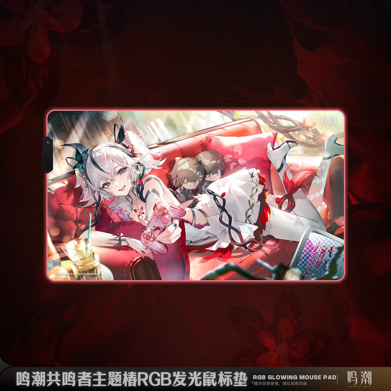 Wuthering Waves - Camellya Resonator Themed RGB Glowing Mouse Pad KURO GAMES