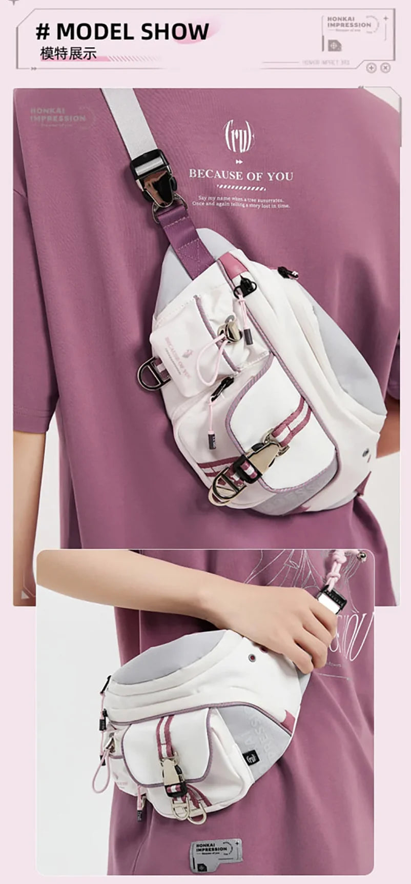 Honkai Impact 3rd - Elysia Because of You Theme Crossbody Bag miHoYo