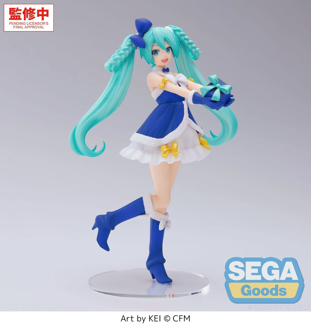 Hatsune Miku - Hatsune Miku (Sapphire Christmas Ver.) Prize Figure Sega
