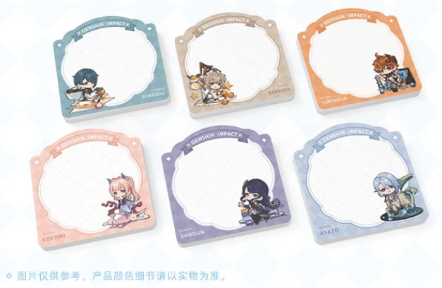 Genshin Impact - Summer Collection Character Sticky Notes miHoYo