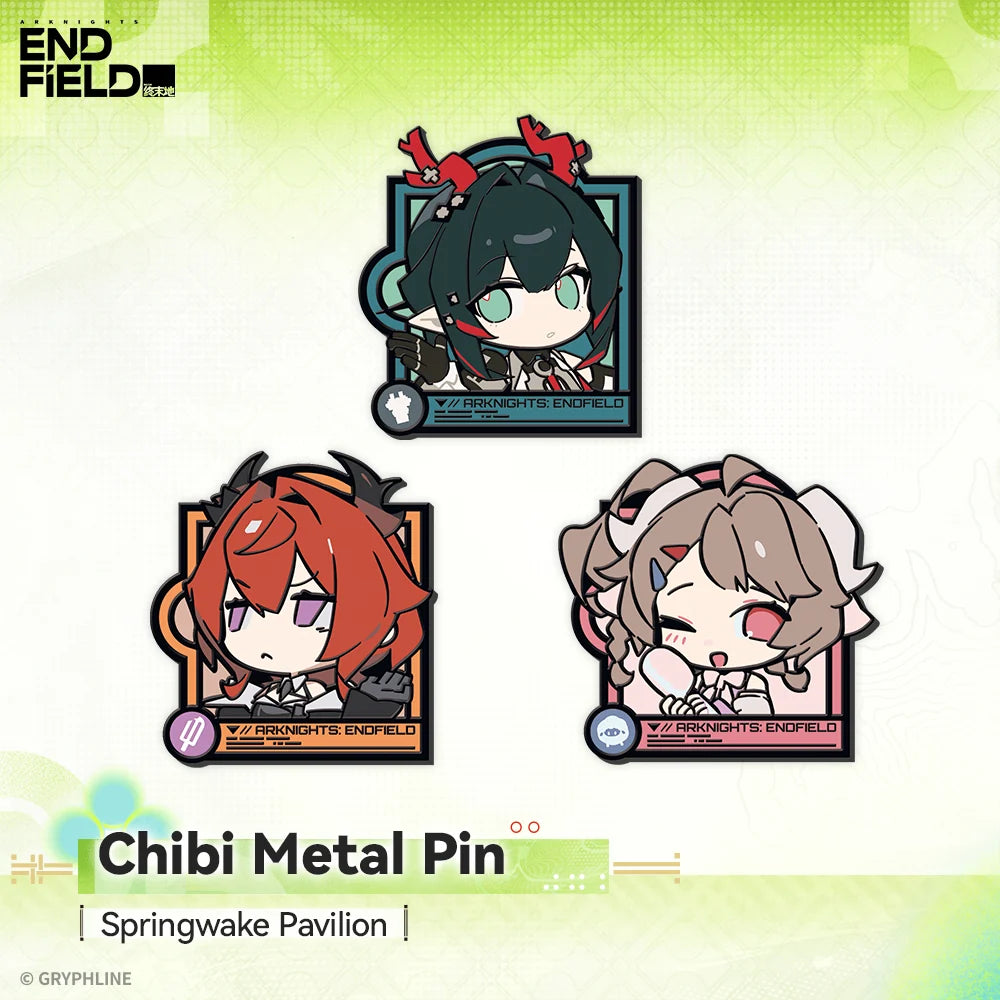 Arknights: Endfield - Zhuang Fangyi & Laevatain & Ardelia Chibi Metal Pin HYPERGRYPH