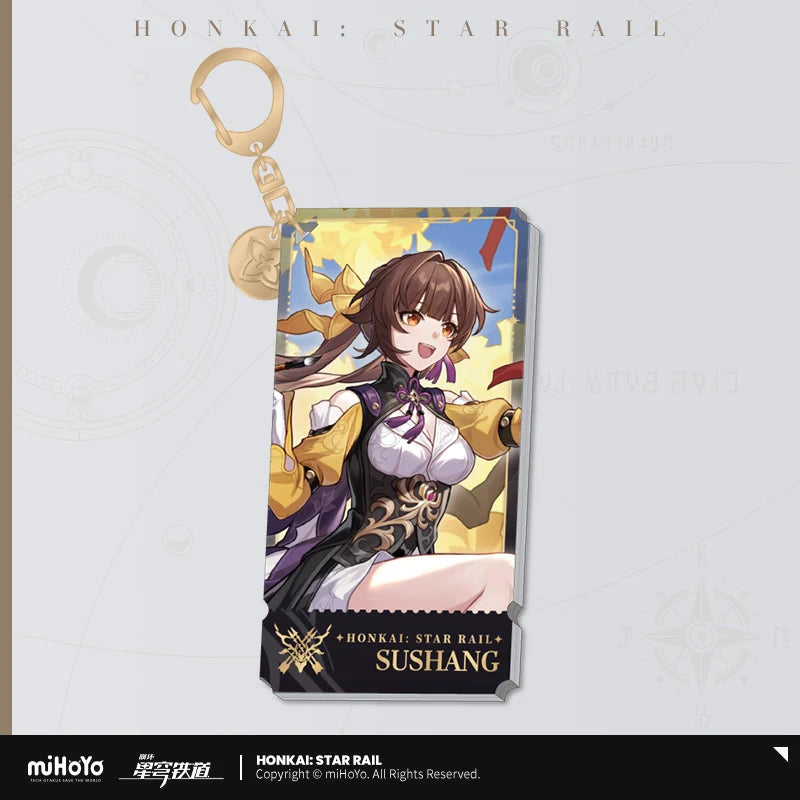 Honkai: Star Rail - The Hunt Path Character Acrylic Warp Artwork Acrylic Keychain miHoYo