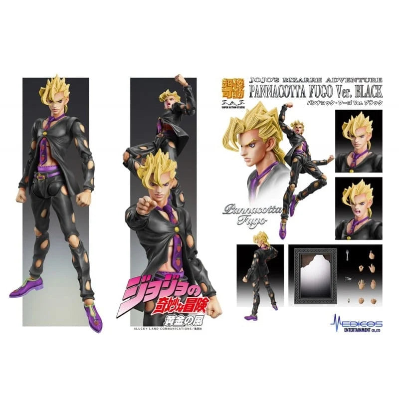JoJo's Bizarre Adventure - Pannacotta (Fugo Ver. BLACK) Chozokado Action Figure Medicos Entertainment