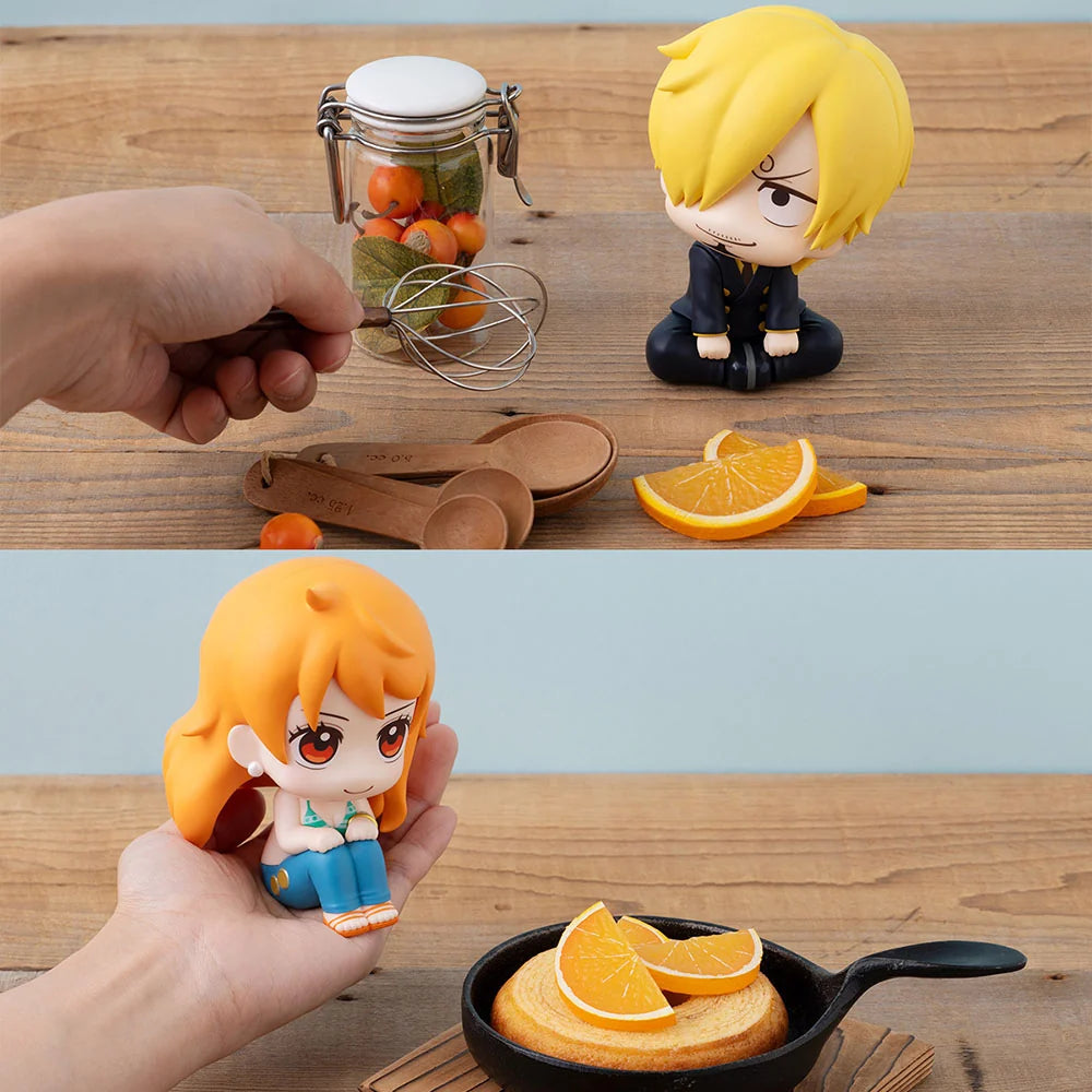 One Piece - Sanji & Nami Set [with Cloche & Orange] Look Up Mini Figure Megahouse