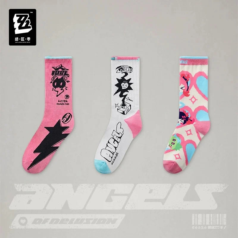 Zenless Zone Zero - Angels of Delusion Printed & Embroidered Socks Set miHoYo