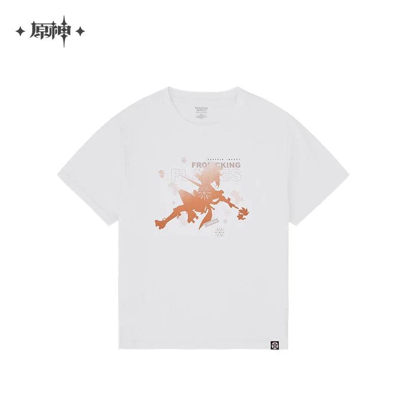 Genshin Impact - Yoimiya Silhouette White T-Shirt miHoYo