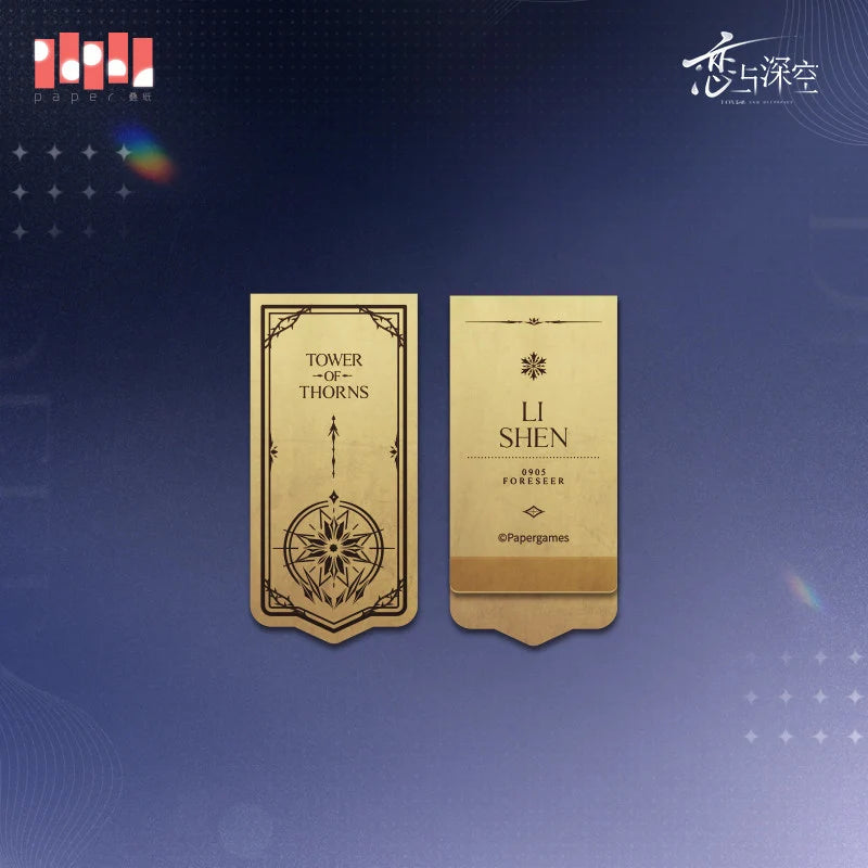Love and Deepspace - Echoes of Yesterday Series Brass Bookmark InFold Games
