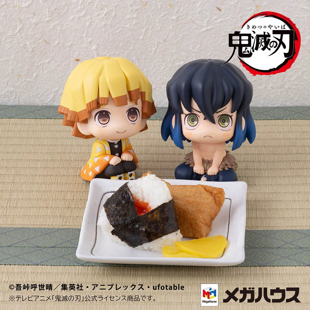 Demon Slayer: Kimetsu no Yaiba - Zenitsu Agatsuma (Smile Ver.) & Inosuke Hashibira (Bossy Ver.) [with gift] Lookup Mini Figure MegaHouse