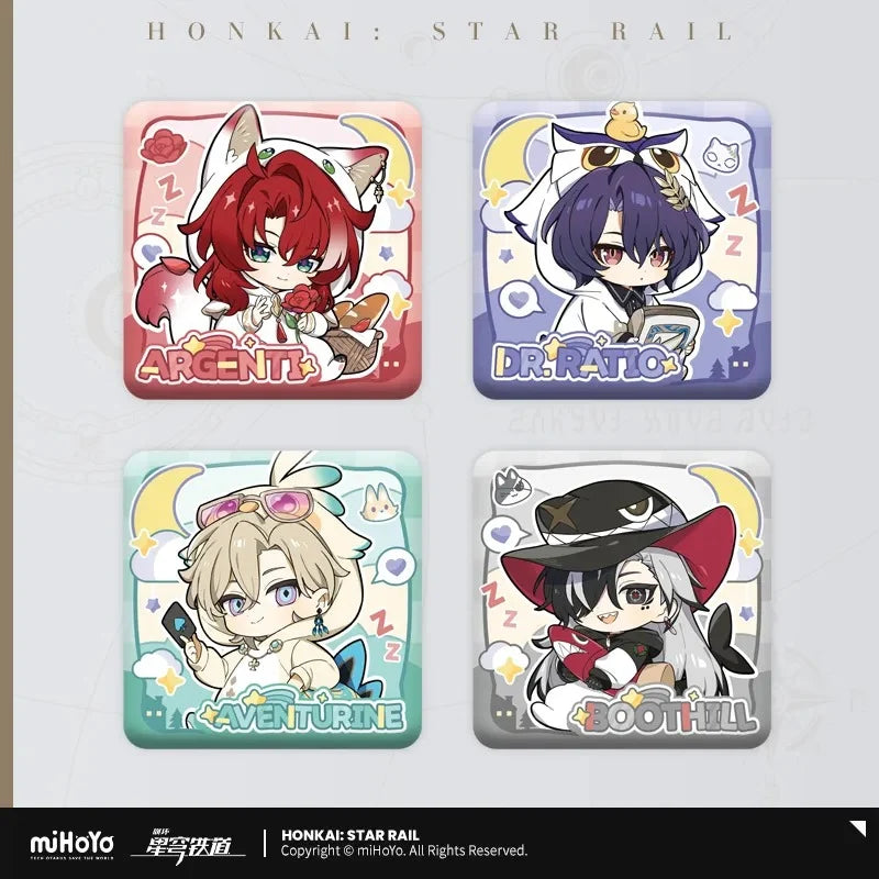 Honkai: Star Rail - Boys Dorm Series Chibi Square Badge miHoYo