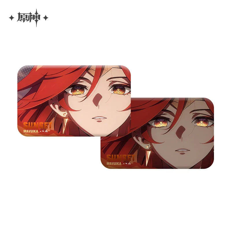 Genshin Impact - Sunset Series Badge Pendant Accordion Page Film Set miHoYo