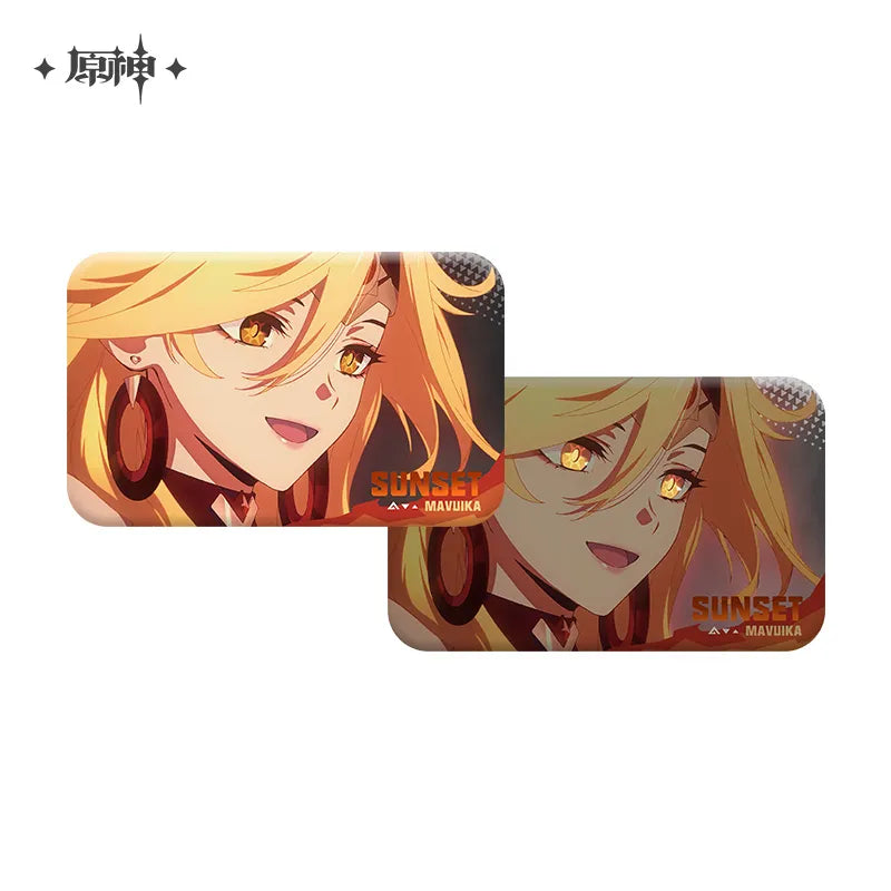 Genshin Impact - Sunset Series Badge Pendant Accordion Page Film Set miHoYo