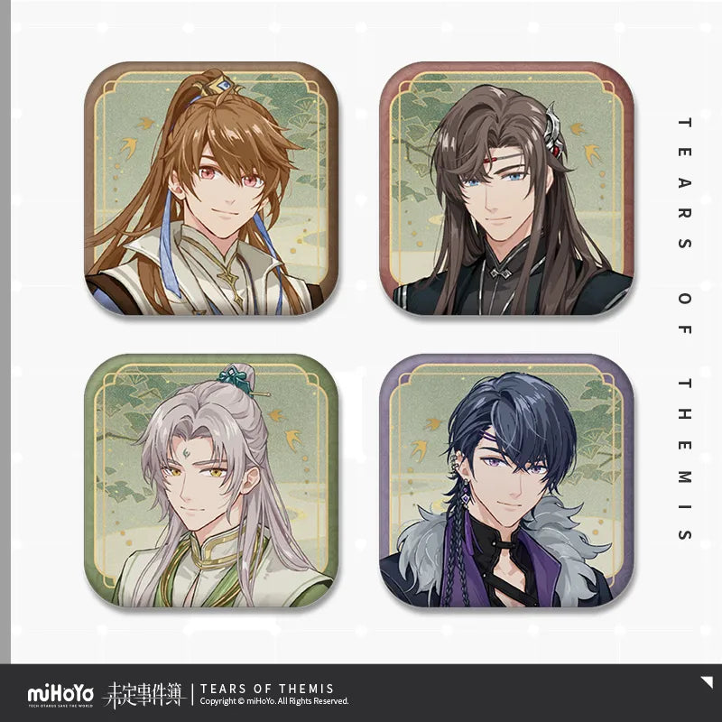 Tears of Themis - Red Dust Together For Long Life Series Mini Badge Set miHoYo