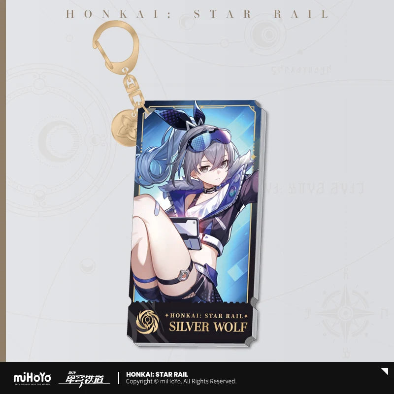 Honkai: Star Rail - The Nihility Path Character Acrylic Warp Artwork Acrylic Keychain miHoYo