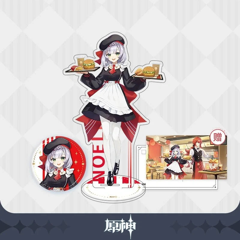 Genshin Impact - Outland Gastronomy Character Acrylic Stand & Badges miHoYo x KFC