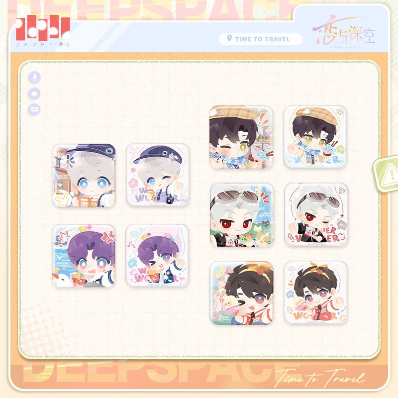 Love and Deepspace - Wild Roam Series Chibi Badge Set InFold Games