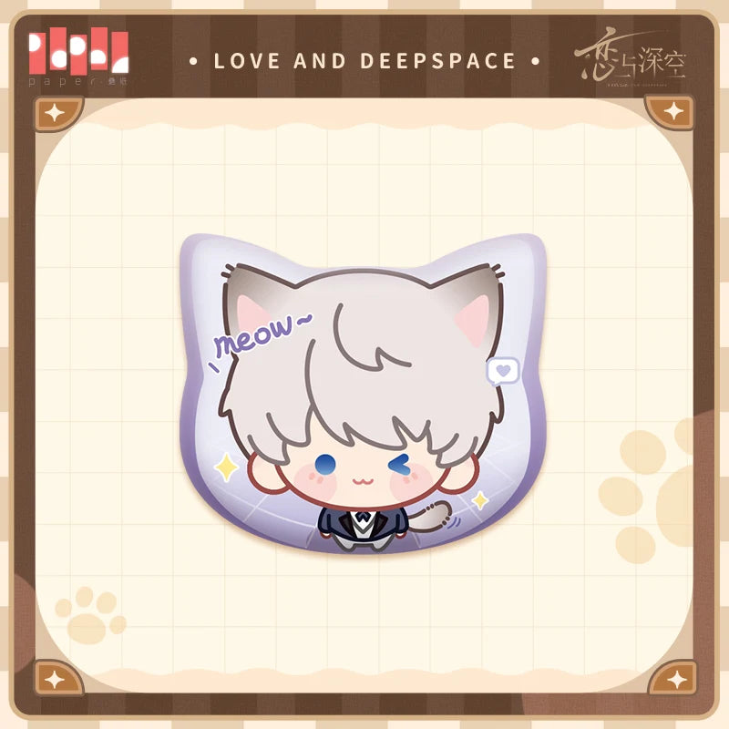 Love and Deepspace - Your Cat Misses You Series Chibi Badge InFold Games