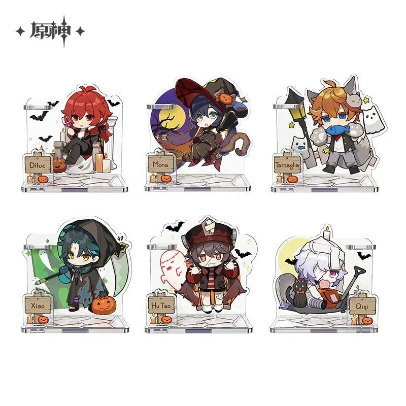 Genshin Impact - Halloween Chibi Character Acrylic Stand Pen Holder miHoYo
