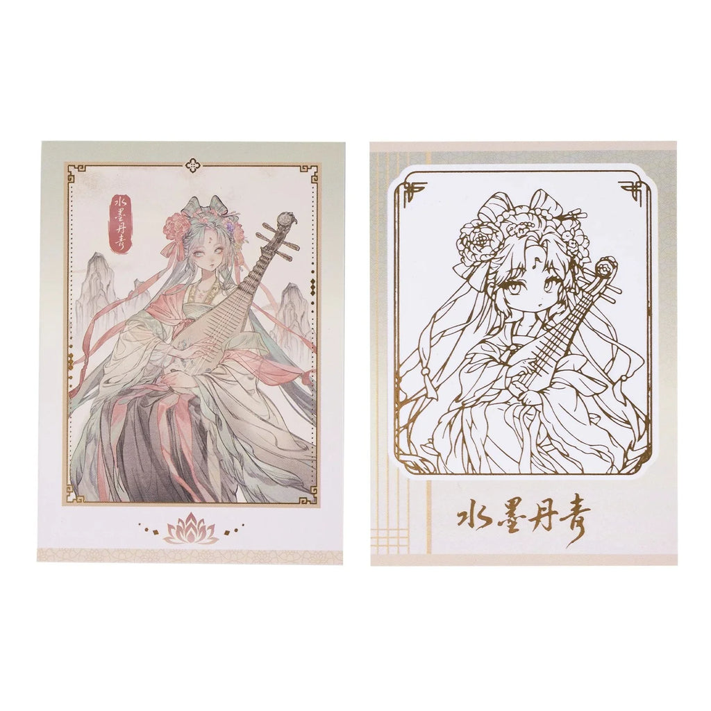 Hatsune Miku - Ink and Wash Painting Series Polaroid Card Moeyu