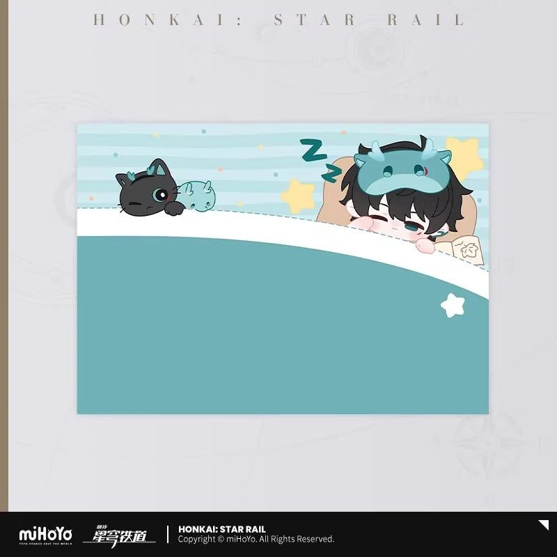 Honkai: Star Rail - Boys Dorm Chibi Home Series Coral Fleece Pillowcase miHoYo