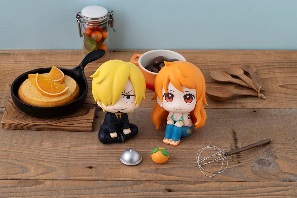 One Piece - Sanji & Nami Set [with Cloche & Orange] Look Up Mini Figure Megahouse