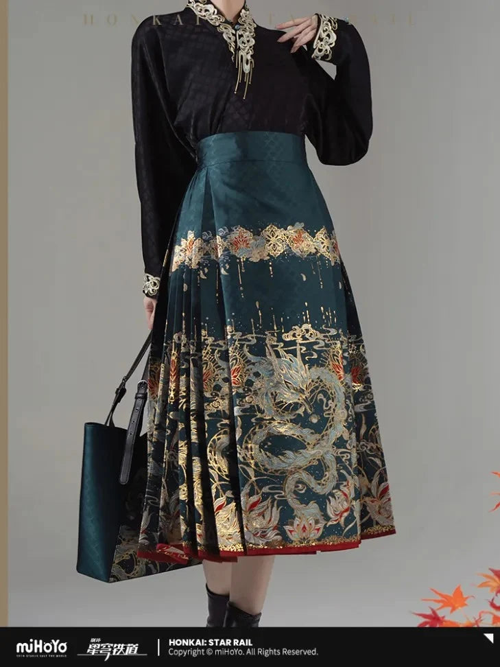 Honkai: Star Rail - Dan Heng Moonlit Drinking Impression Zipper Style Horse-face Skirt miHoYo