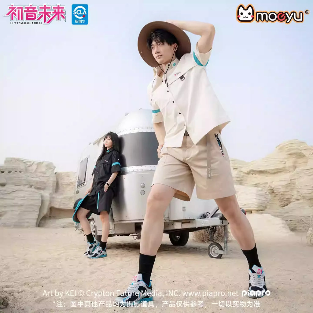 Hatsune Miku - Hatsune Miku Neon Techno Series Summer Casual Shorts Moeyu