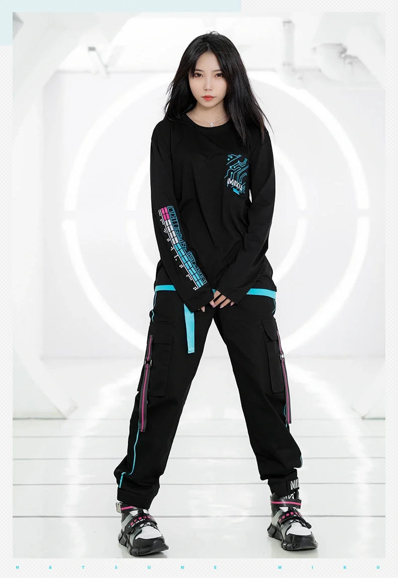 Hatsune Miku - Hatsune Miku Tech Wear Long Sleeves T-Shirt Moeyu