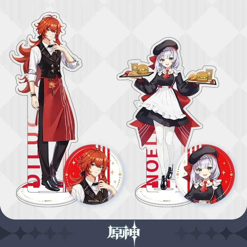 Genshin Impact - Outland Gastronomy Character Acrylic Stand & Badges miHoYo x KFC