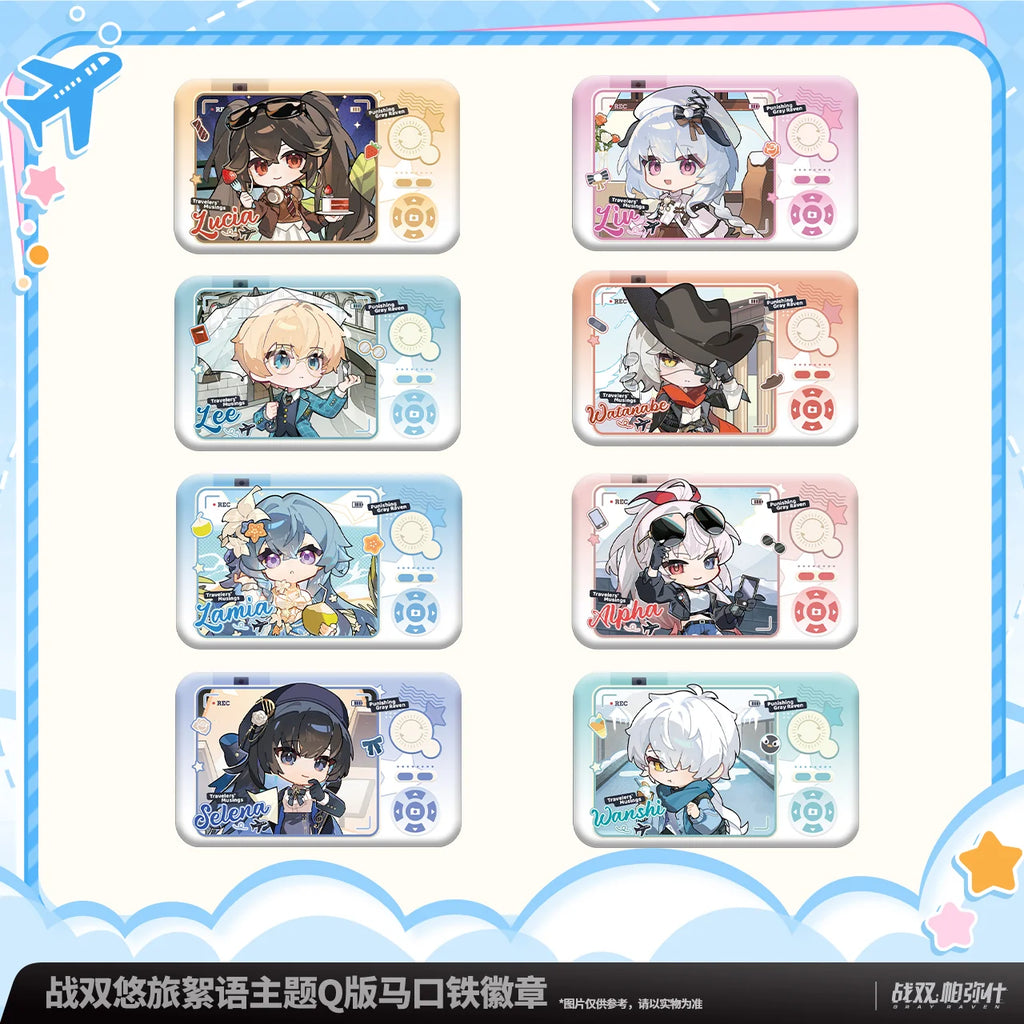 Punishing: Gray Raven - Travelers' Musings Chibi Tinplate Badge KURO GAMES