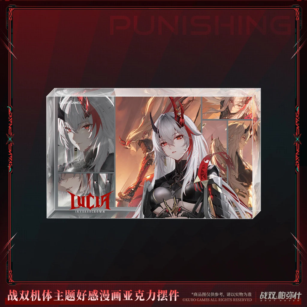 Punishing: Gray Raven - Lucia: Inverse Crown & Kamui: Aeternion Frame Journal of Promise Comic Acrylic Block KURO GAMES