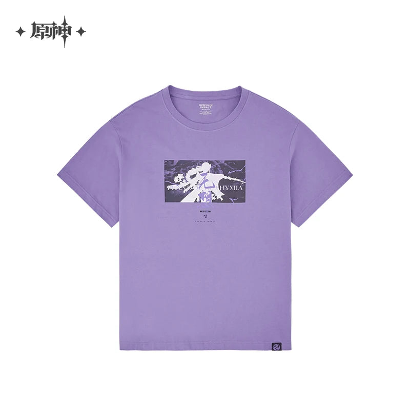 Genshin Impact - Raiden Shogun Silhouette Purple T-Shirt miHoYo