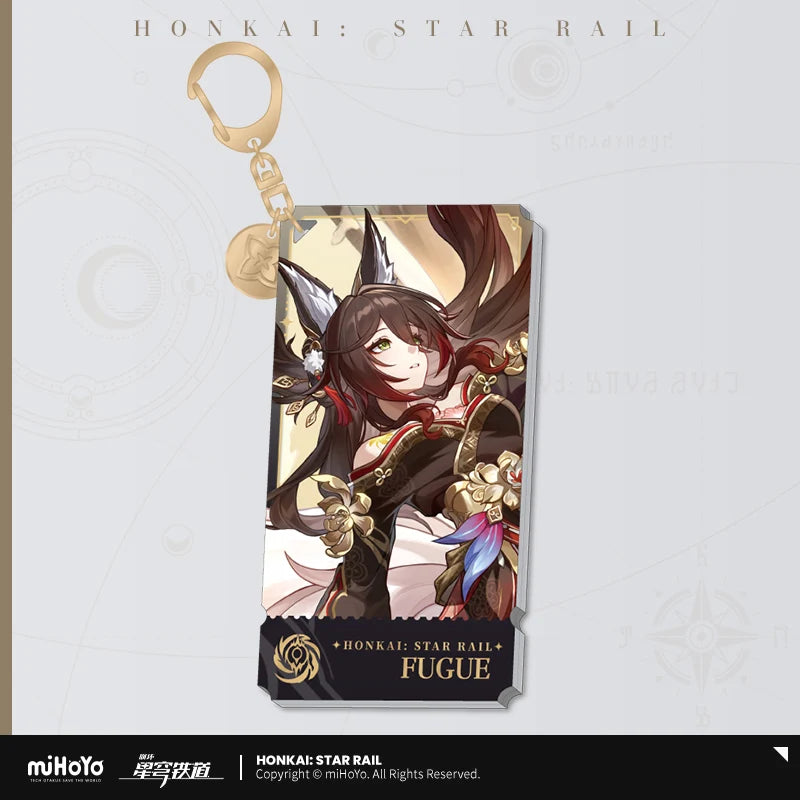 Honkai: Star Rail - The Nihility Path Character Acrylic Warp Artwork Acrylic Keychain miHoYo