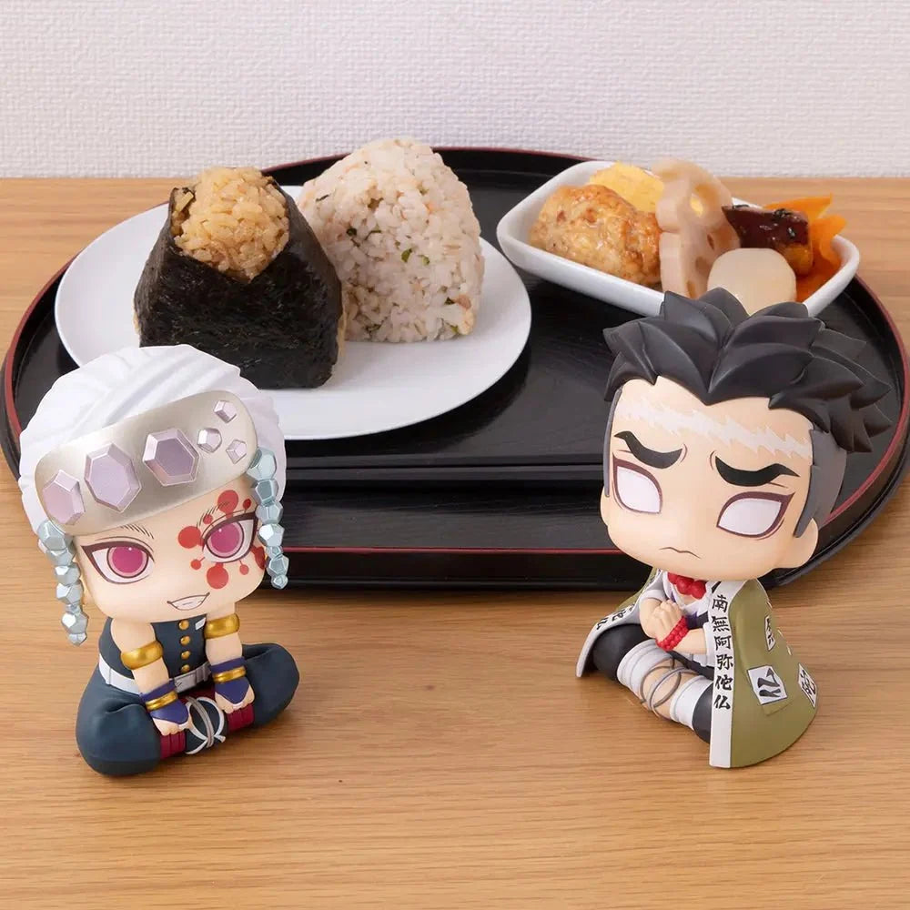Demon Slayer: Kimetsu No Yaiba - Tengen Uzui & Gyomei Himejima set (with gift) mini Figure Megahouse