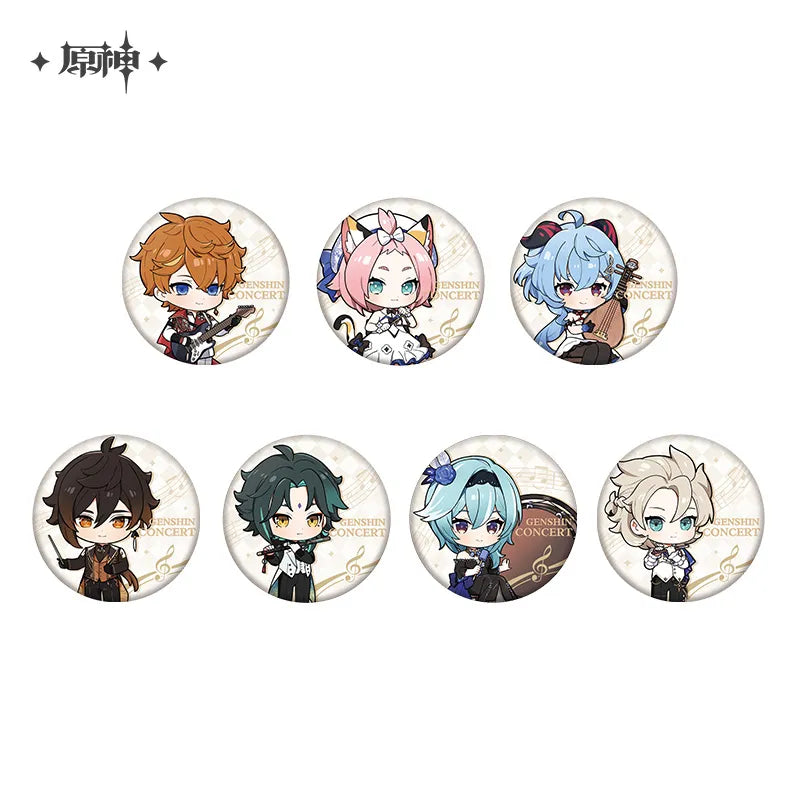 Genshin Impact - Melodies of an Endless Journey Chibi Badge miHoyo